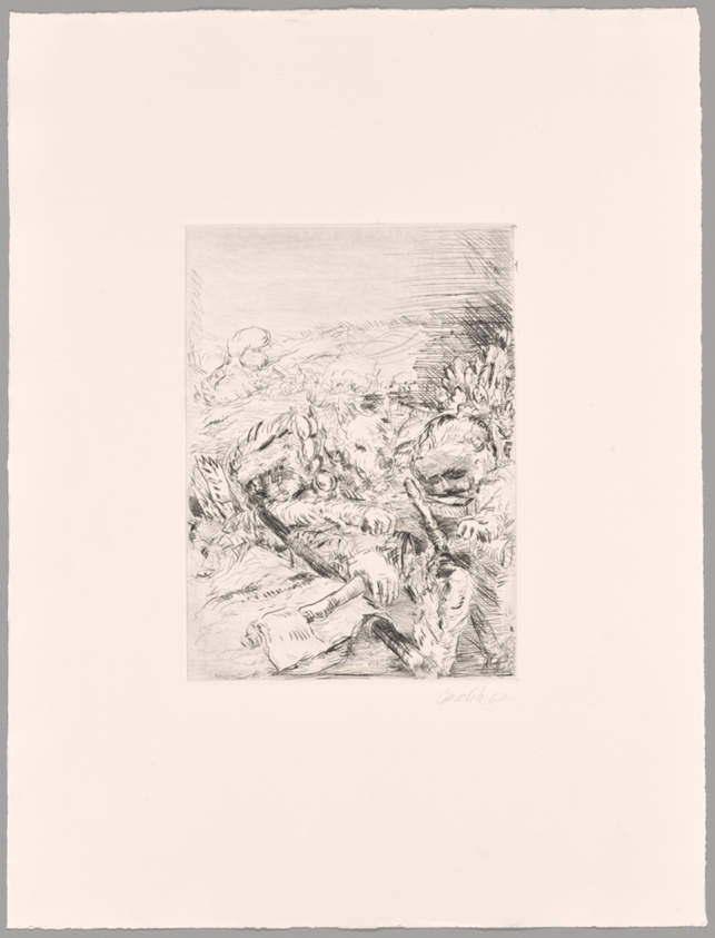 Untitled (With Dog and Ax)