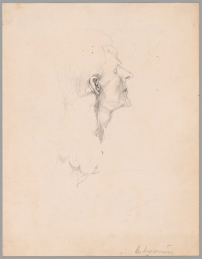 Study for "Glazier" (Self-Portrait)