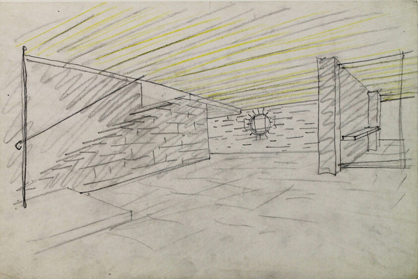 Resor House, Entrance Foyer, Jackson Hole, Wyoming, Perspective