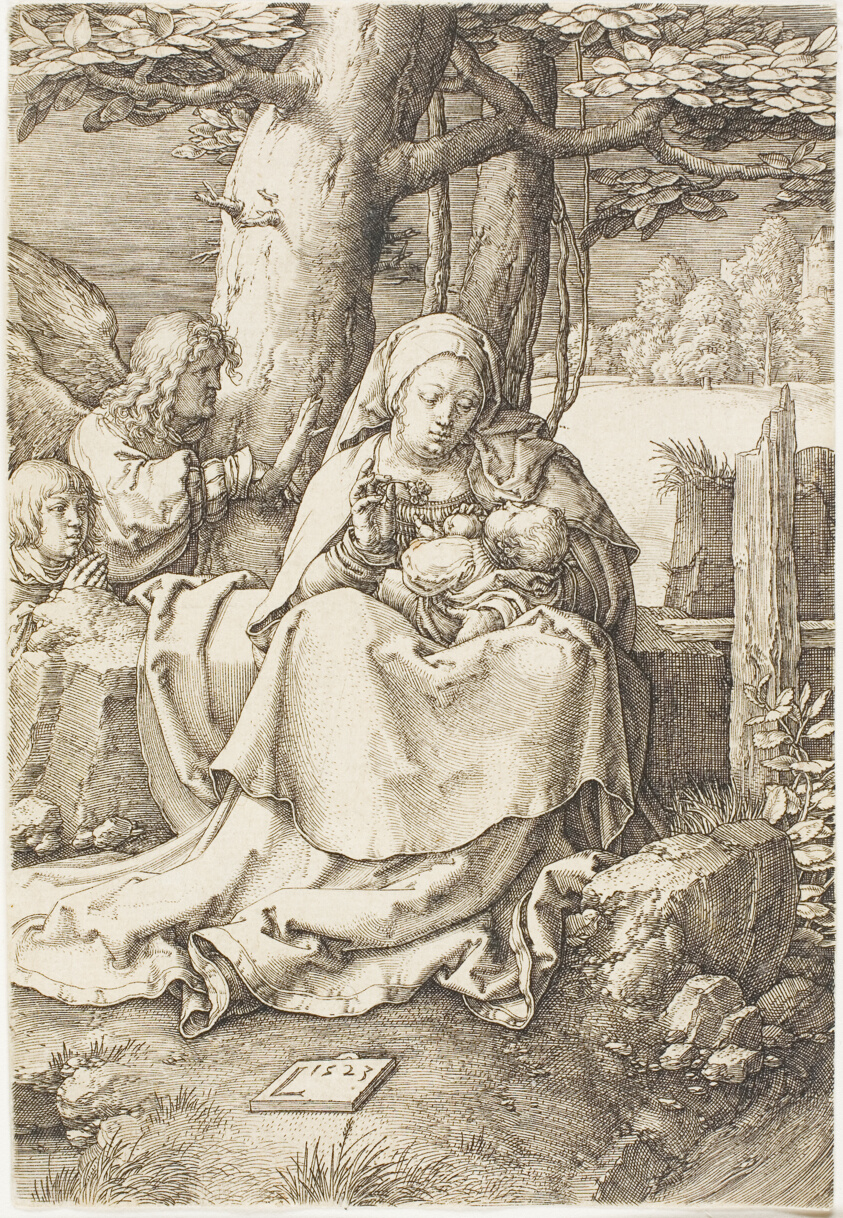 The Virgin and Child with Two Angels