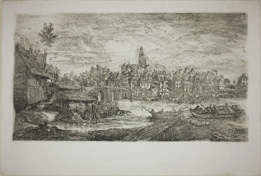 City with Stone Bridge