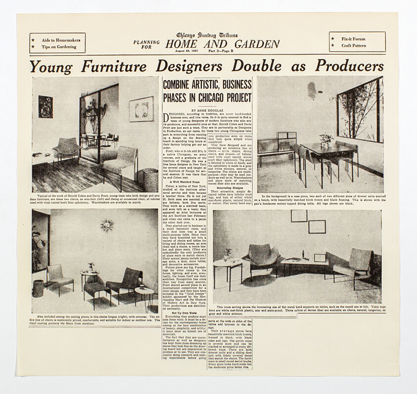 Reproduction Copy of Chicago Tribune Article