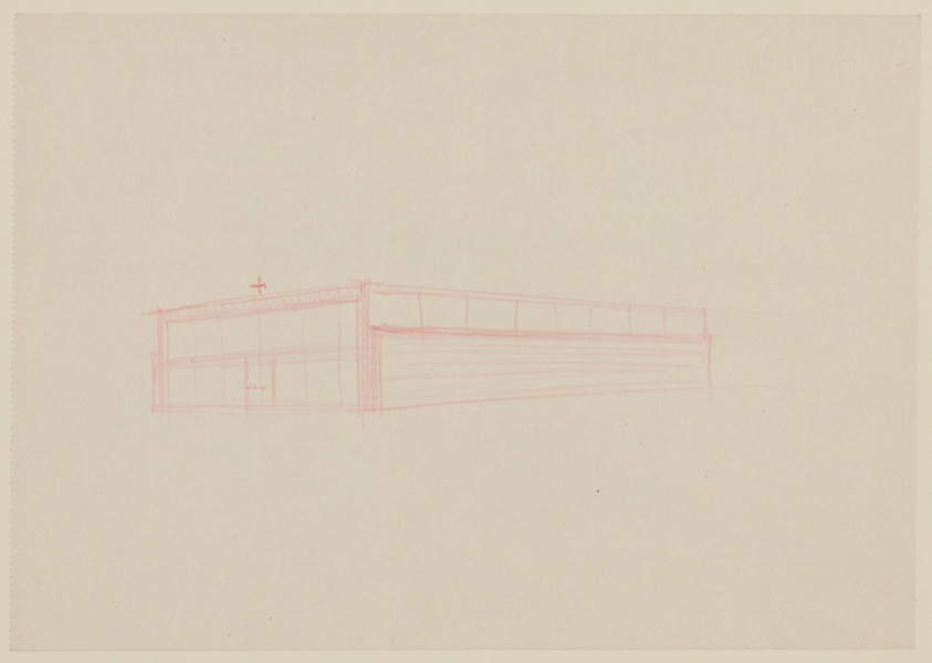 Illinois Institute of Technology Chapel, Chicago, Illinois, Exterior Perspective