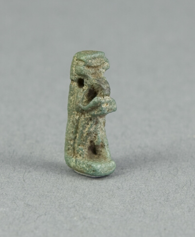 Amulet of the God Thoth Holding an Offering Table (?)