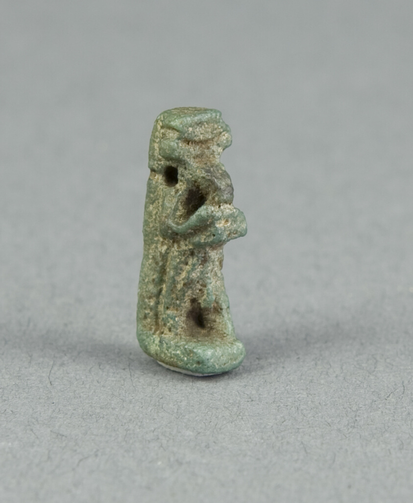 Amulet of the God Thoth Holding an Offering Table (?)