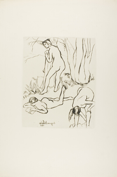 Three Nudes Under a Tree