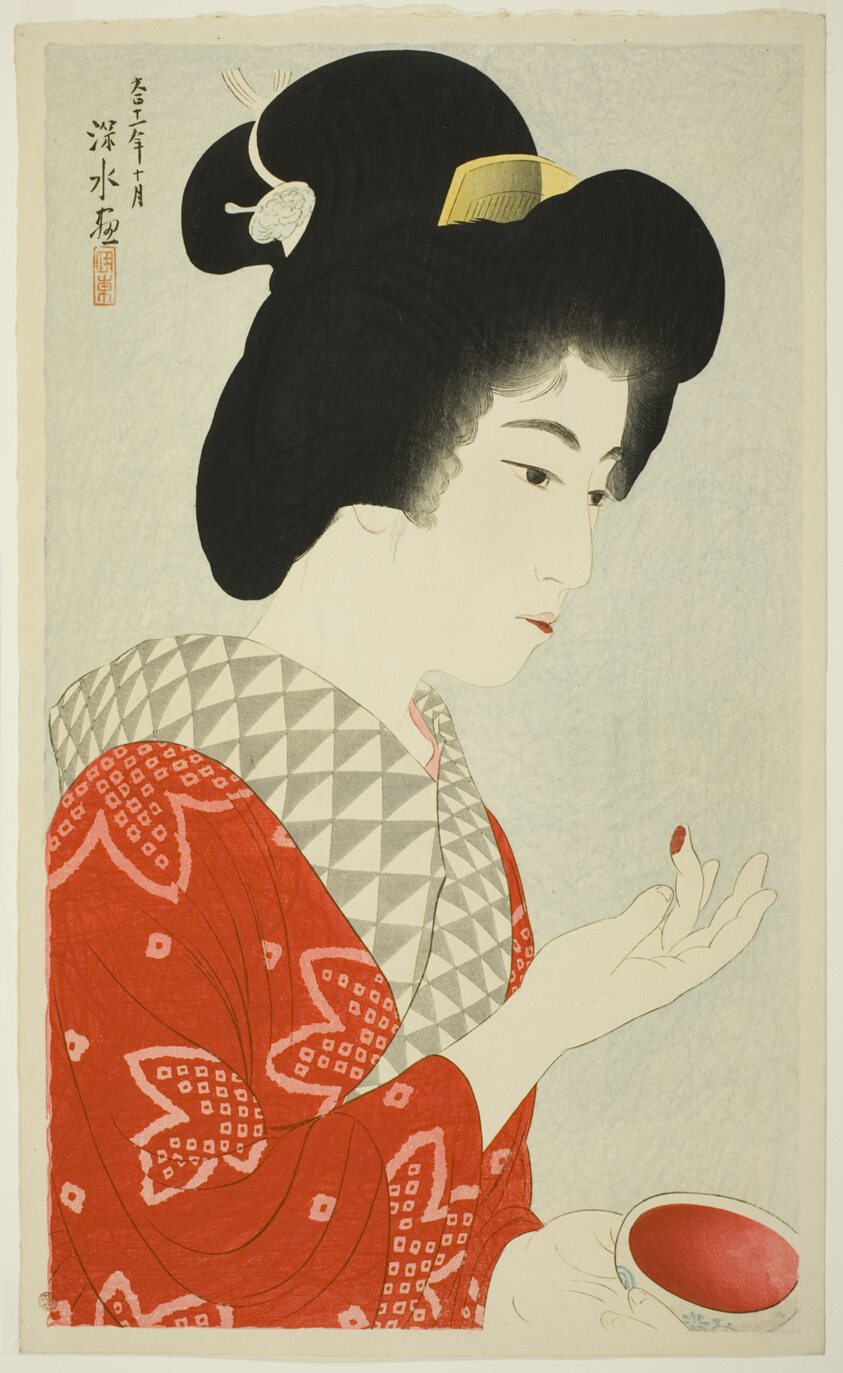 Rouge, from the series "New Twelve Images of Modern Beauties"