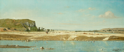 The Banks of the River Durance at Saint Paul