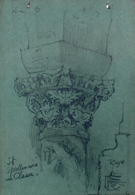 St. Apollinare in Classe, Ravenna, Italy, Travel Sketch