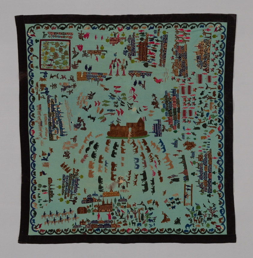 Bedcover Depicting Thirty-four Scenes from the Old and New Testaments