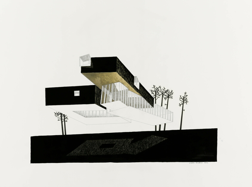 Lipson-Alport-Glass & Associates Office Building, Northbrook, Illinois, Presentation Drawing
