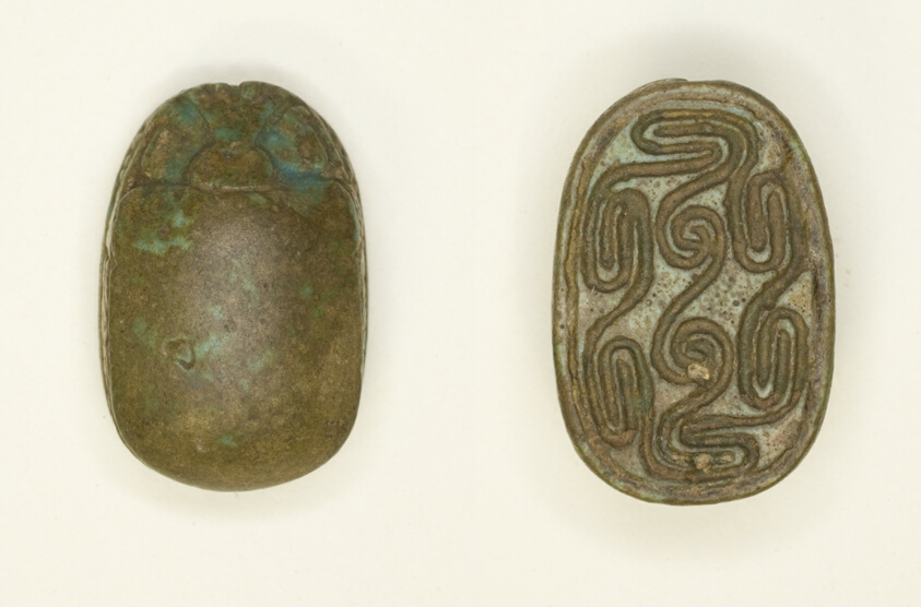 Scarab: Interlocking Scrolls and Spirals