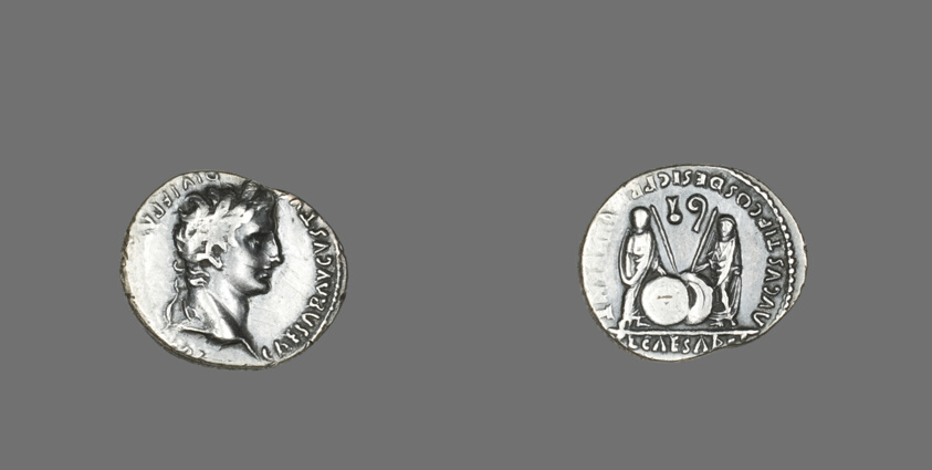 Denarius (Coin) Portraying Emperor Augustus