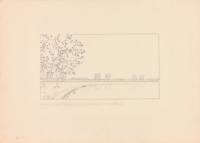 Berlin University Competition Project, Berlin, Germany, Perspective Over Water