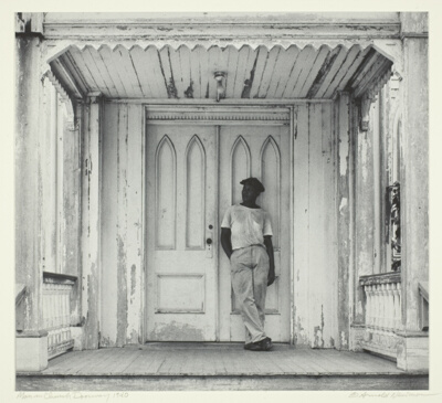 Man on a Church Porch, West Palm Beach