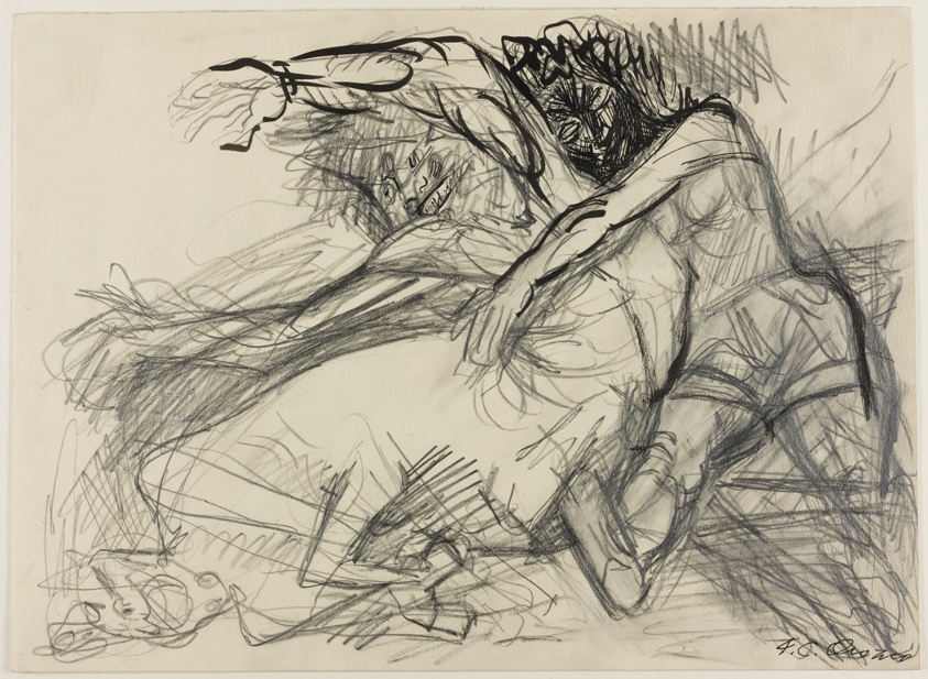 Man Struggling with Centaur