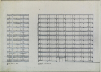 Apartment Building Project, Chicago, Illinois, Elevations