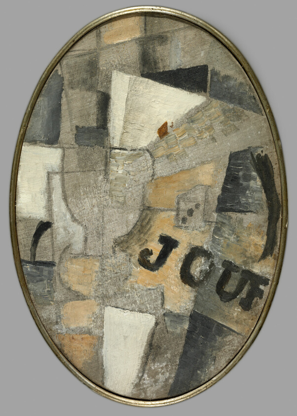 Still Life with Glass, Dice, Newspaper and Playing Card