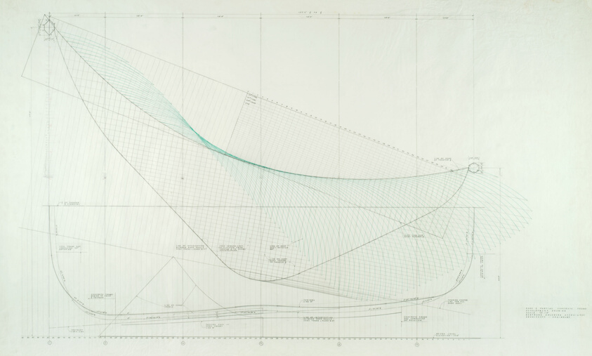 Marina City Theater, Chicago, Illinois, Roof and Partial Concrete Frame Development Drawing