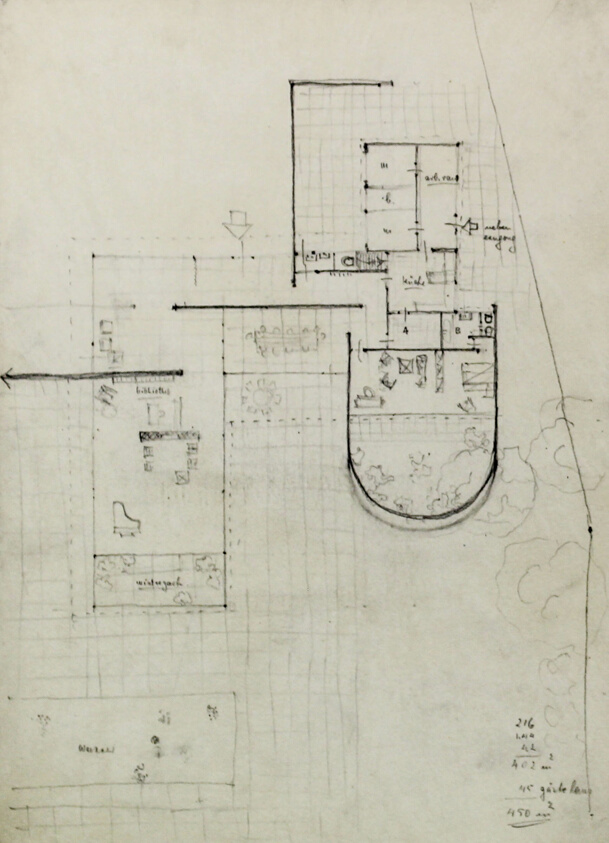 Hubbe House, Magdeburg, Germany, Plan Study