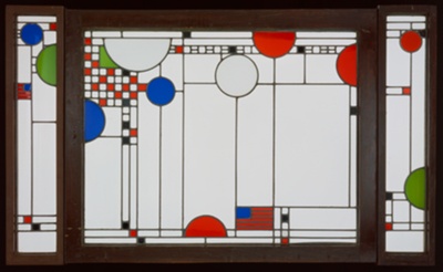 Triptych Window from the Coonley Playhouse, Riverside, Illinois