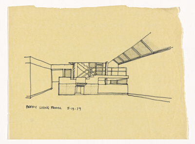 Kahan/Berry Townhouse Project, Preliminary Sketch