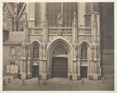 Untitled [South Façade of the Transept of St Michael’s and St Gudula Cathedral in Brussels, Belgium]