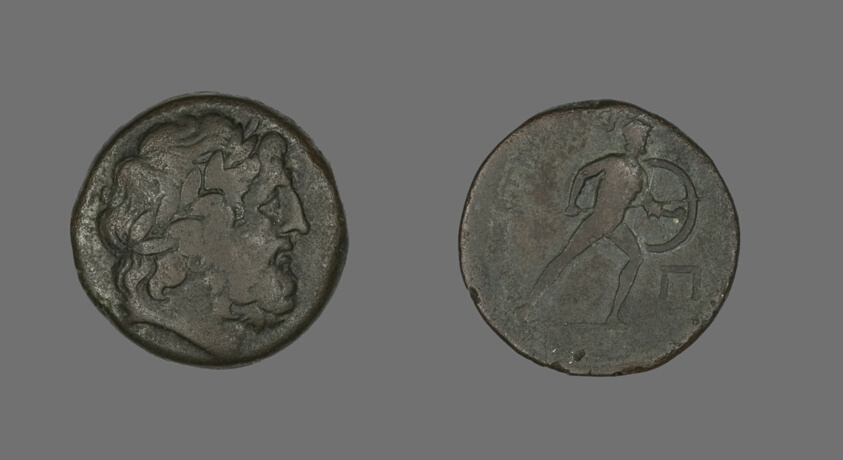 Pentokion (Coin) Depicting the God Zeus