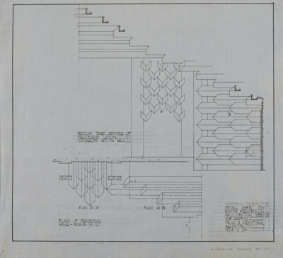 Capitol Theatre and Office Building, Melbourne, Australia, Plan and Section