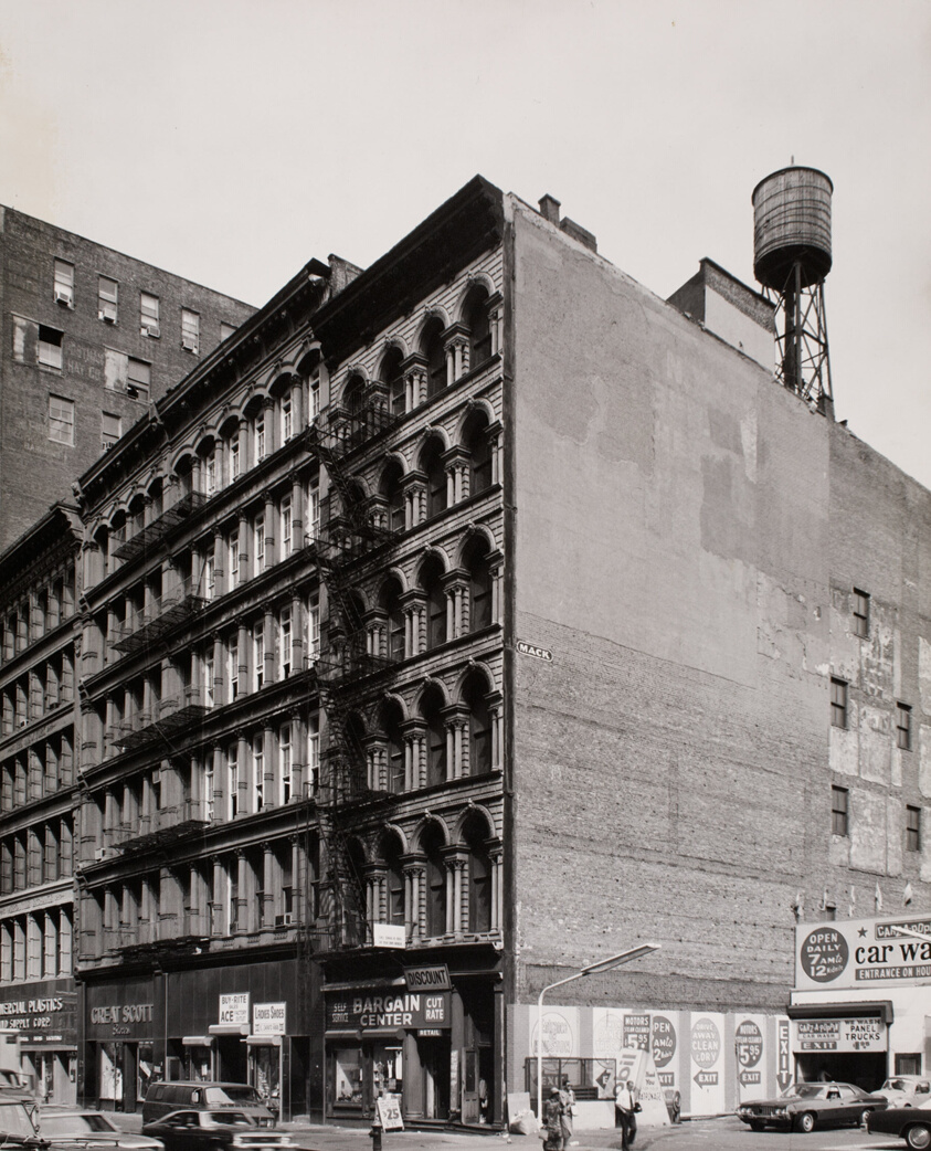 Proposal To Paint Cast Iron Facade on the Side of the Building, Corner of Houston and Broadway, New York City, New York, Photograph