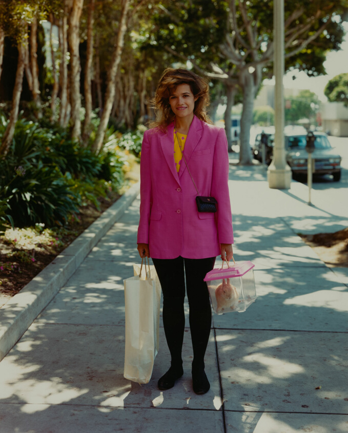A Woman Out Shopping with Her Pet Rabbit, Santa Monica, California, from the series "Stranger Passing"