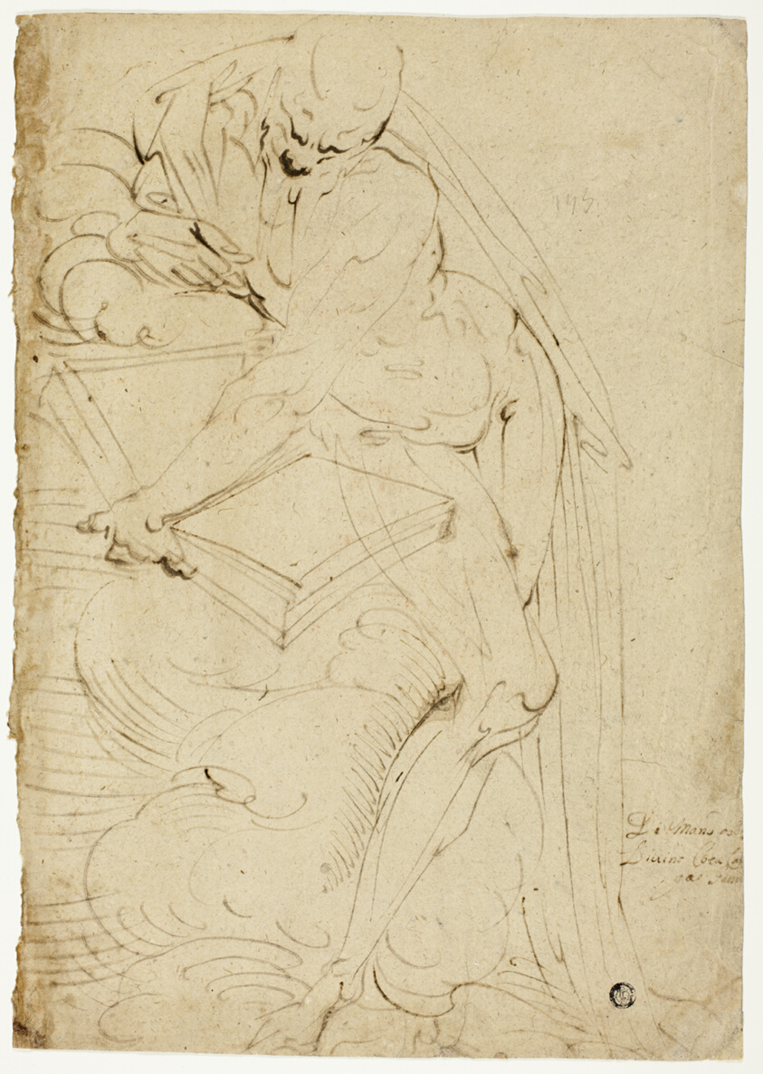 Standing Male Nude (Saint Jerome?) with Book