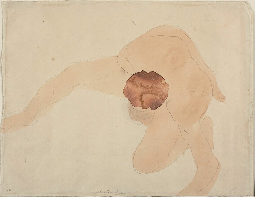 Pivoting Nude, Seen from Above