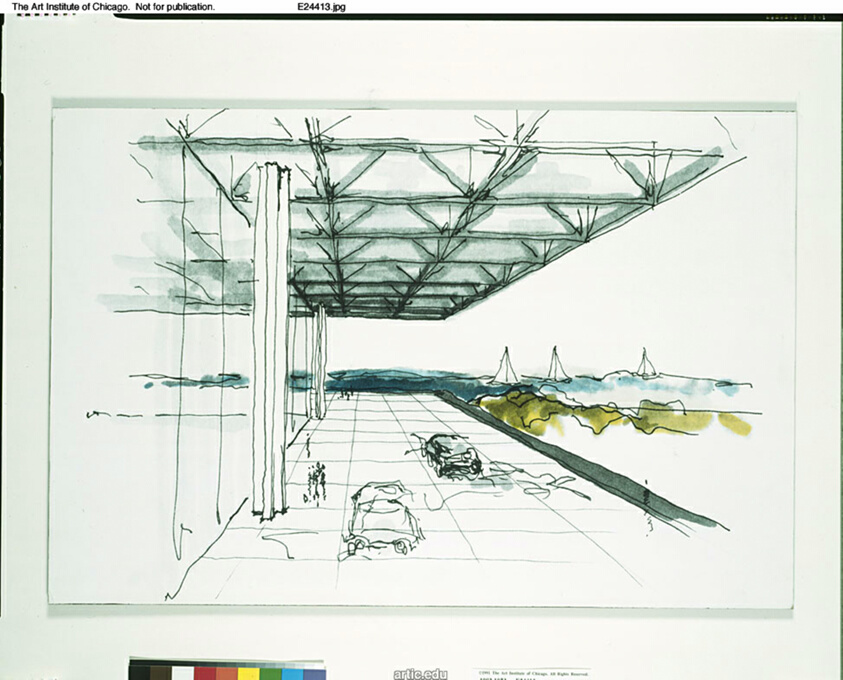 South Terrace, McCormick Place, Chicago, Illinois, Perspective