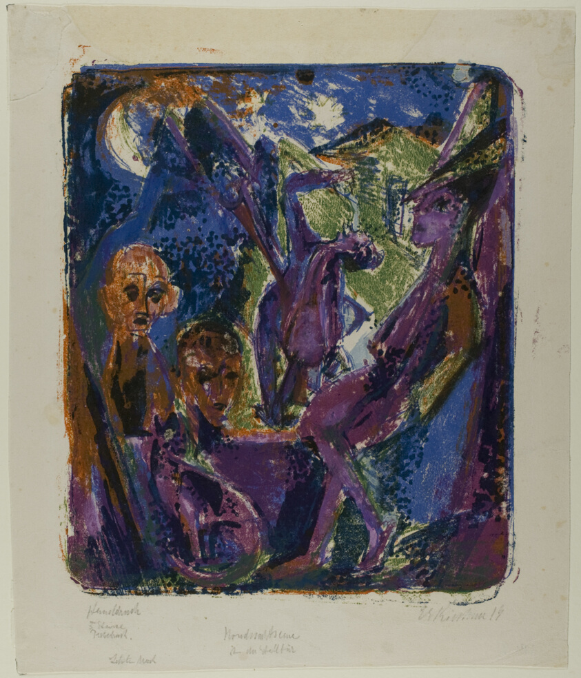 Moonlit Night at the Stable Door