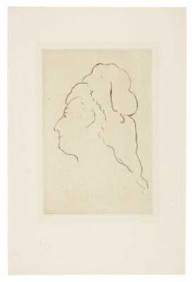 Profile of Eva Gonzales, Turned to the Left