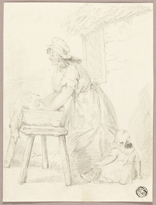 Woman Washing Clothes