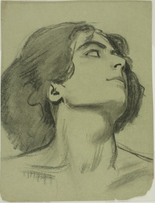 Portrait of Ruth Doornhein (recto); Woman Drinking (verso)