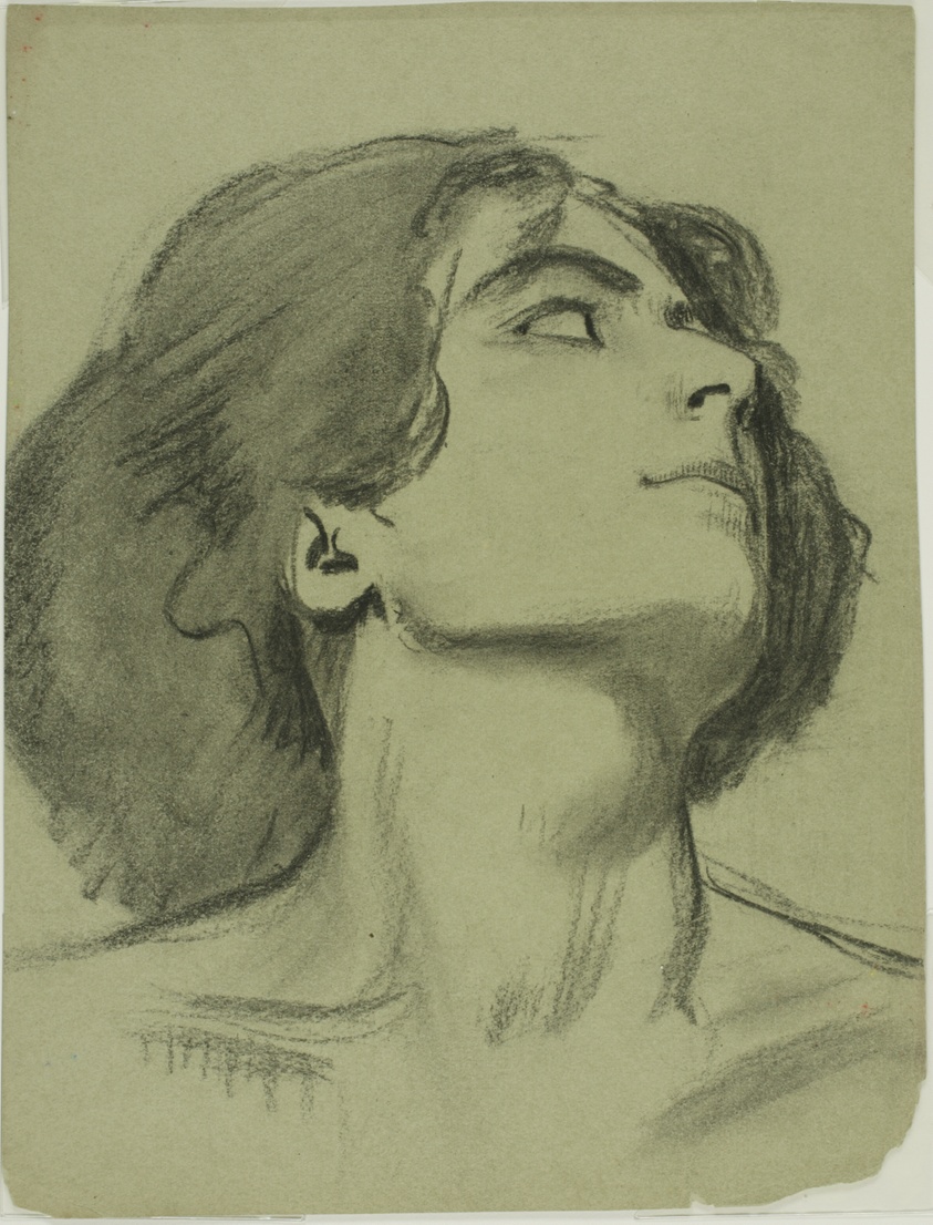 Portrait of Ruth Doornhein (recto); Woman Drinking (verso)