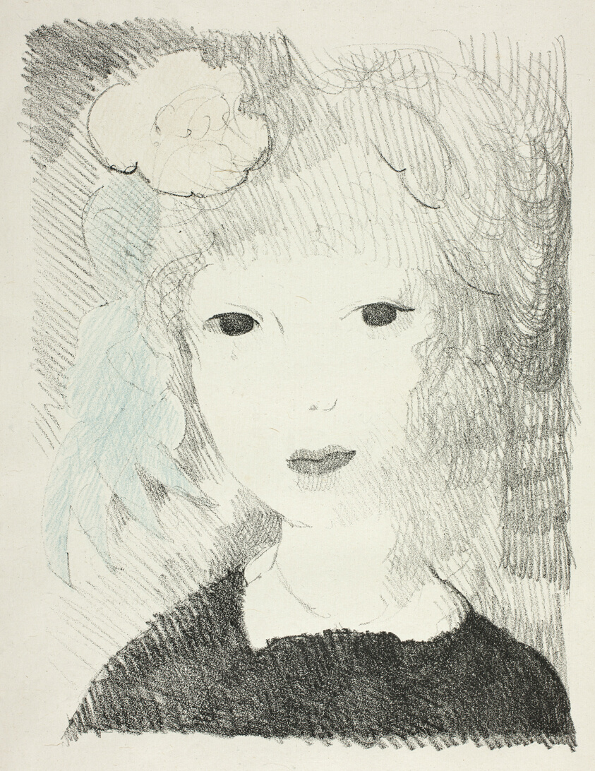 Little Girl with a Rose, plate from La Vie de Chateau