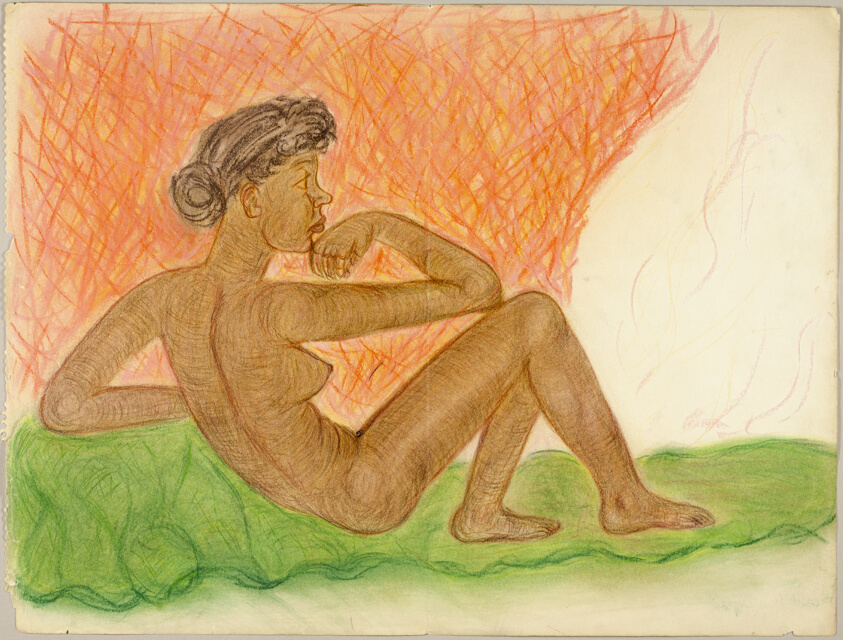 Nude Model, Reclining