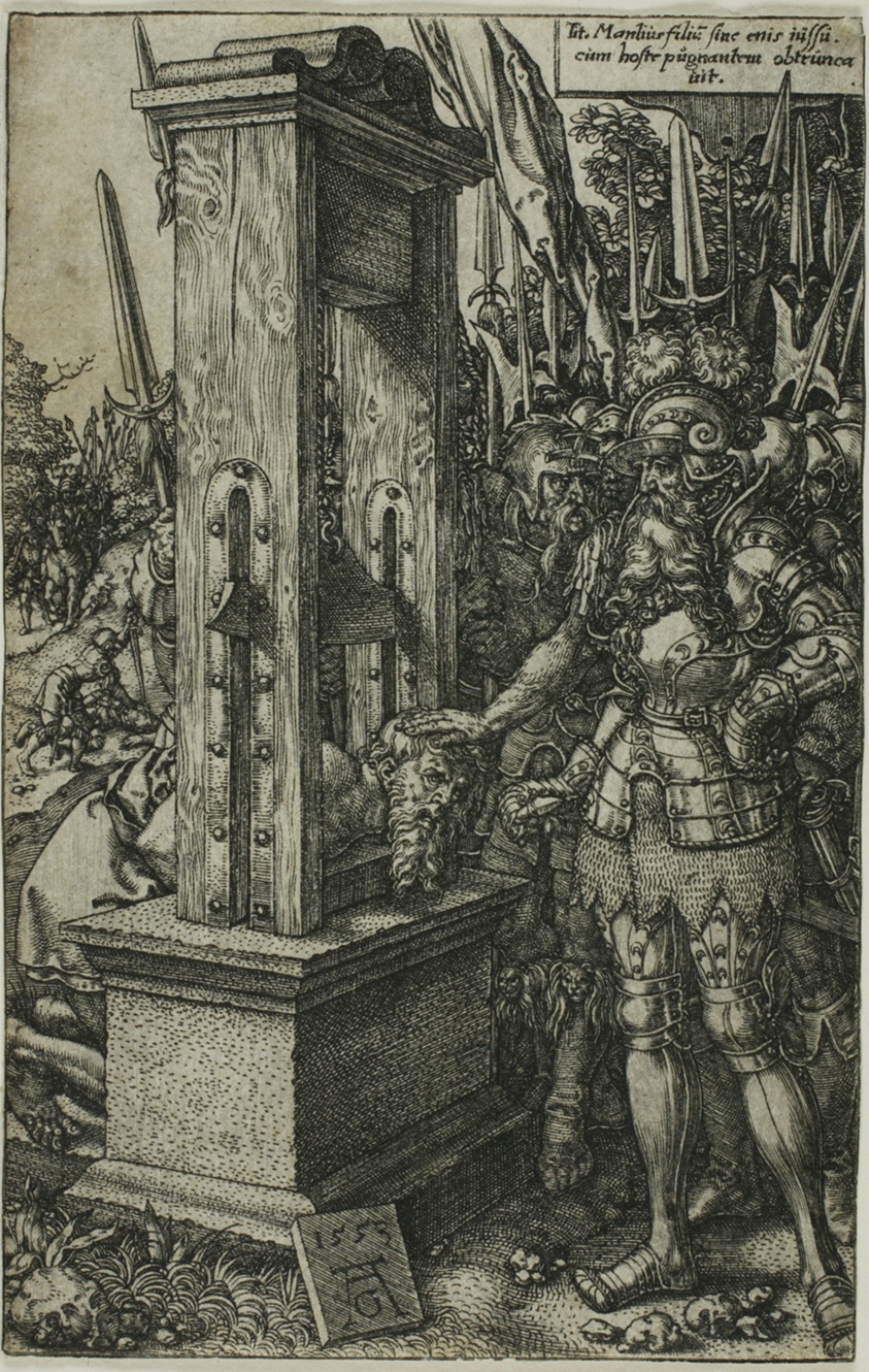 Titus Manlius Beheading his Son