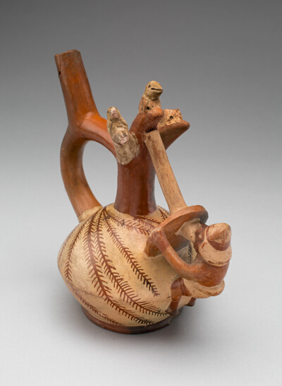 Vessel Depicting a Bird-Hunting Scene