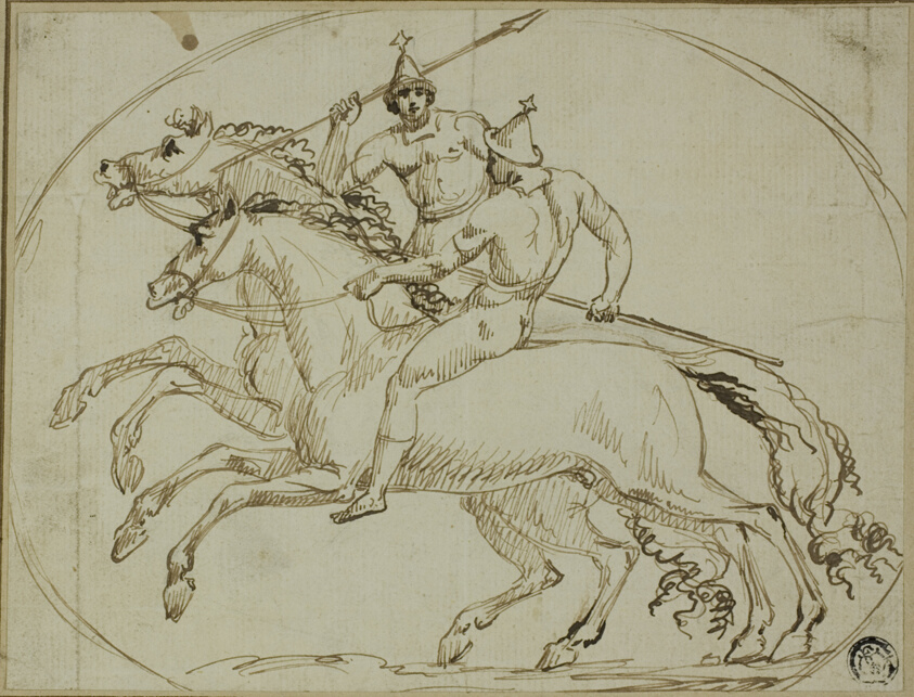 Two Mounted Warriors