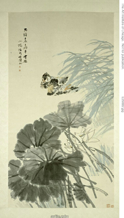 Mandarin Ducks and Lotus