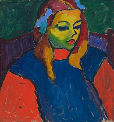 Girl with the Green Face