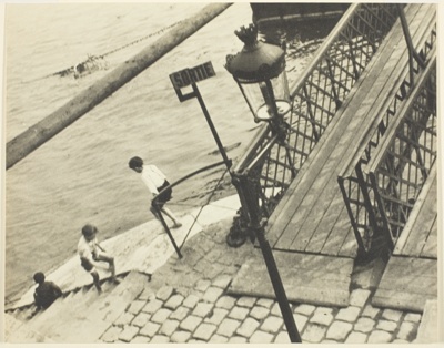 Children Playing at Seine Banks, Paris