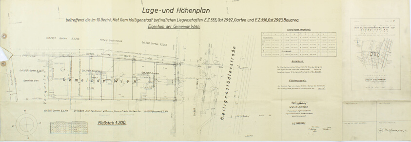 Apartment Building Community, Heiligenstadterstrasse 129, Wien XIX, Vienna, Austria, Site Plan