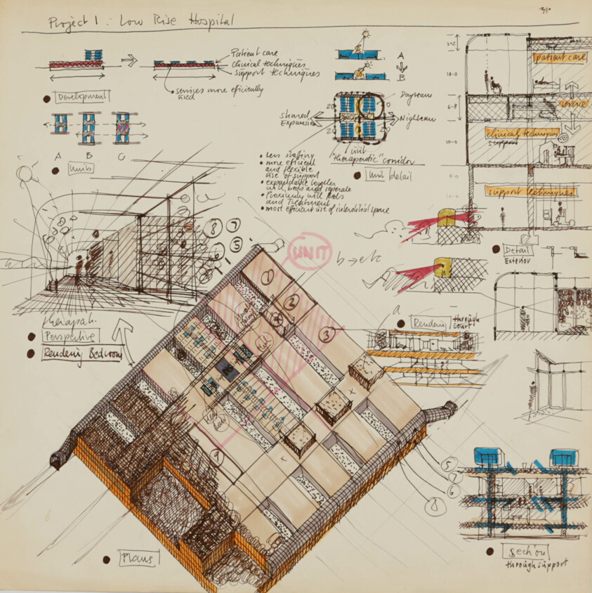 Studies for a Low-Rise Hospital