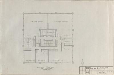 Astor Tower, Chicago, Illinois, Floor Plan